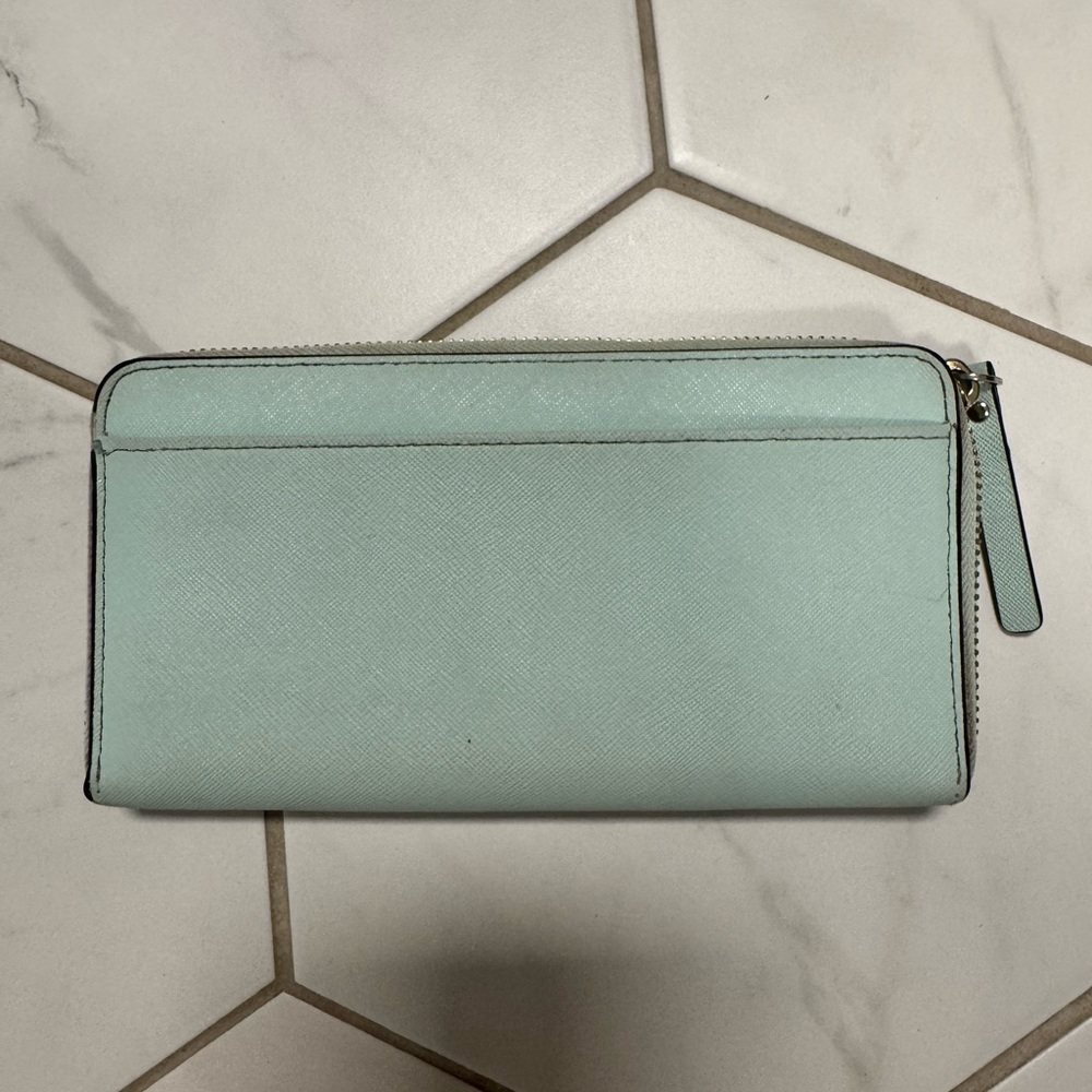 Kate Spade‎ Neda Newberry Lane Zip Around Wallet Mint Green - Picture 4 of 7